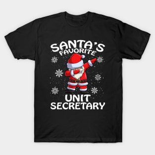 Santas Favorite Unit Secretary Christmas T-Shirt